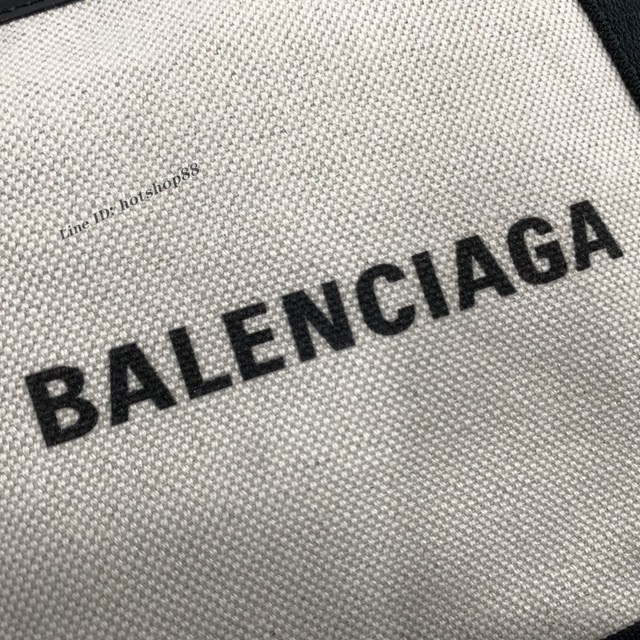 Balenciaga專櫃爆款mini帆布手提女包 巴黎世家NAVY CABAS子母購物袋托特包 型號390346 fyj1913